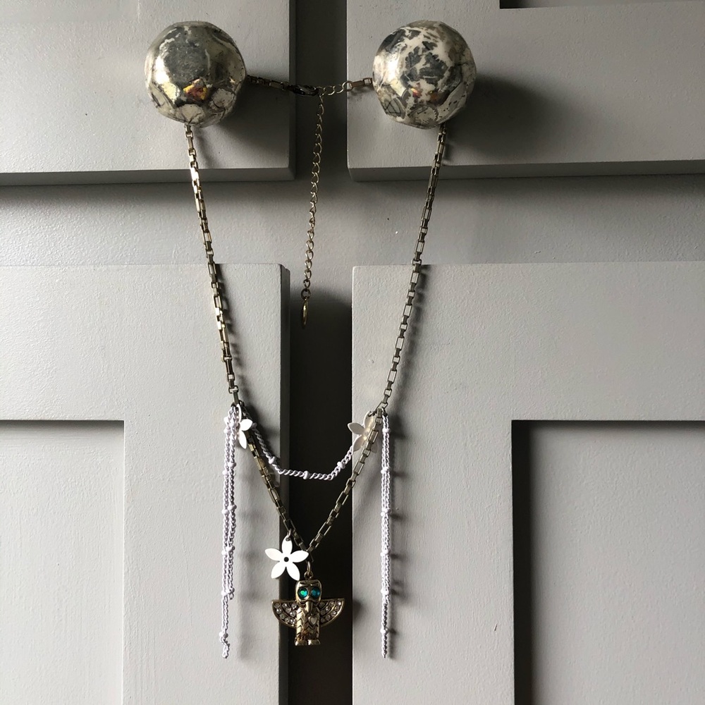 Betsey Johnson Owl Totem Necklace